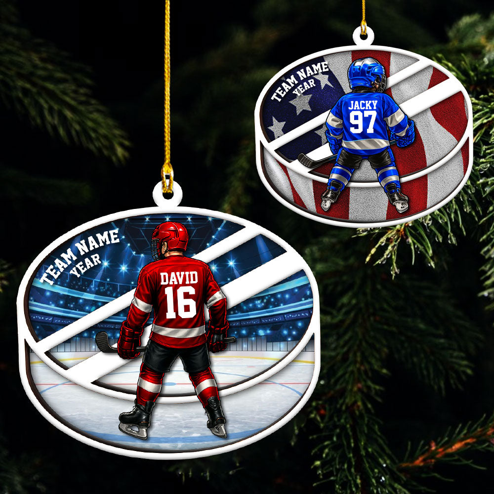 Hockey Player Ornament - Personalized Gifts For Players A2110 Pt99