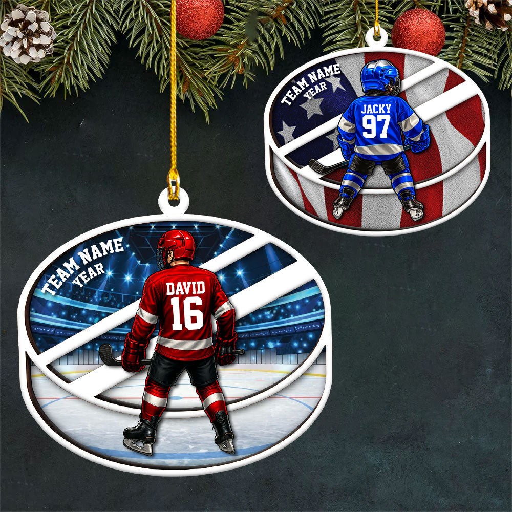 Hockey Player Ornament - Personalized Gifts For Players A2110 Pt99