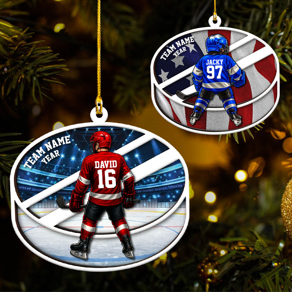 Hockey Player Ornament - Personalized Gifts For Players A2110 Pt99