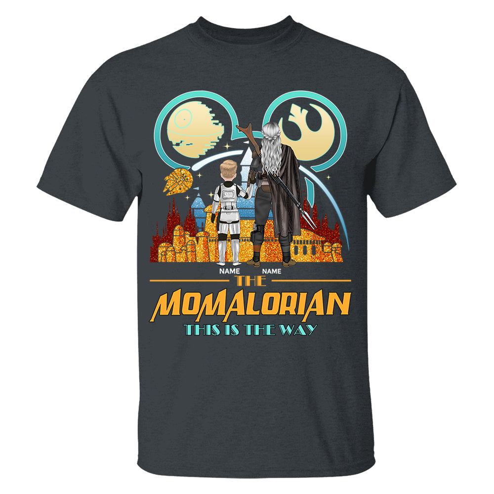 The Momalorian This Is The Way Back View - Personalized Shirt For Mom