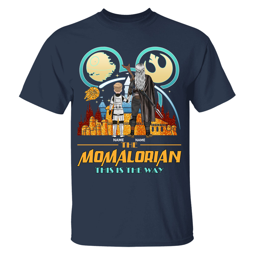 The Momalorian This Is The Way Back View - Personalized Shirt For Mom