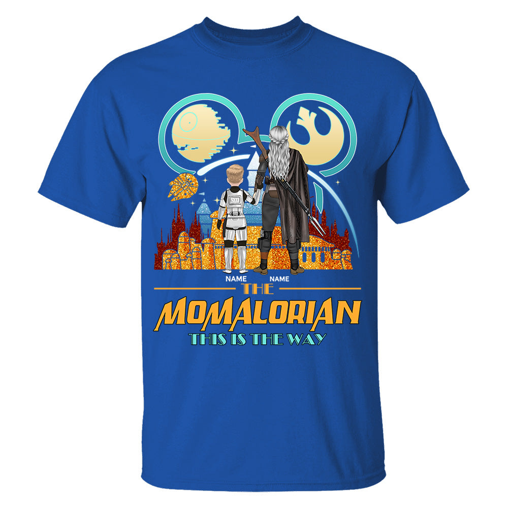 The Momalorian This Is The Way Back View - Personalized Shirt For Mom