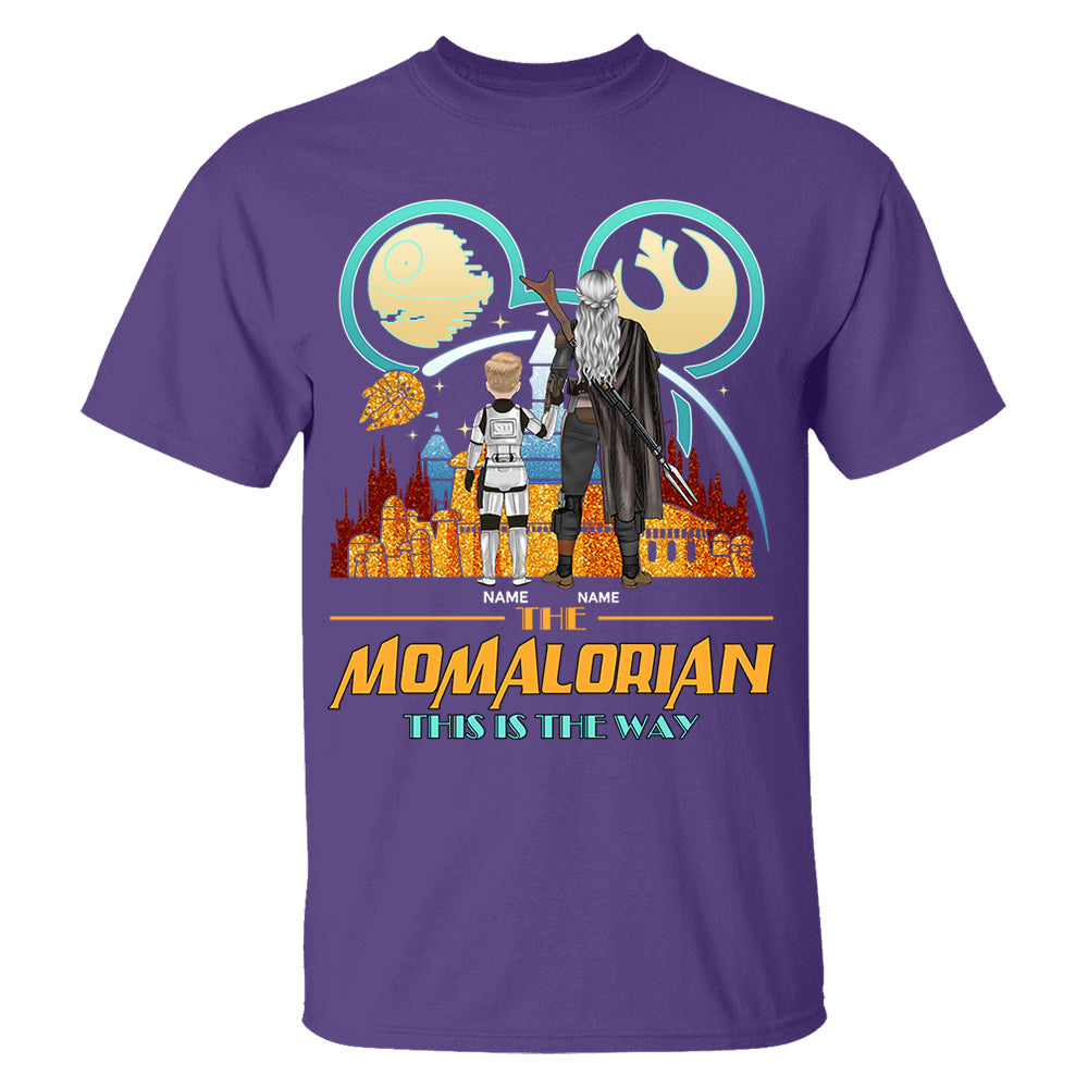 The Momalorian This Is The Way Back View - Personalized Shirt For Mom