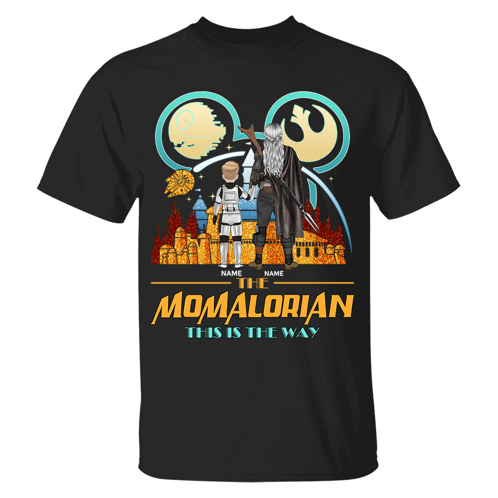 The Momalorian This Is The Way Back View - Personalized Shirt For Mom