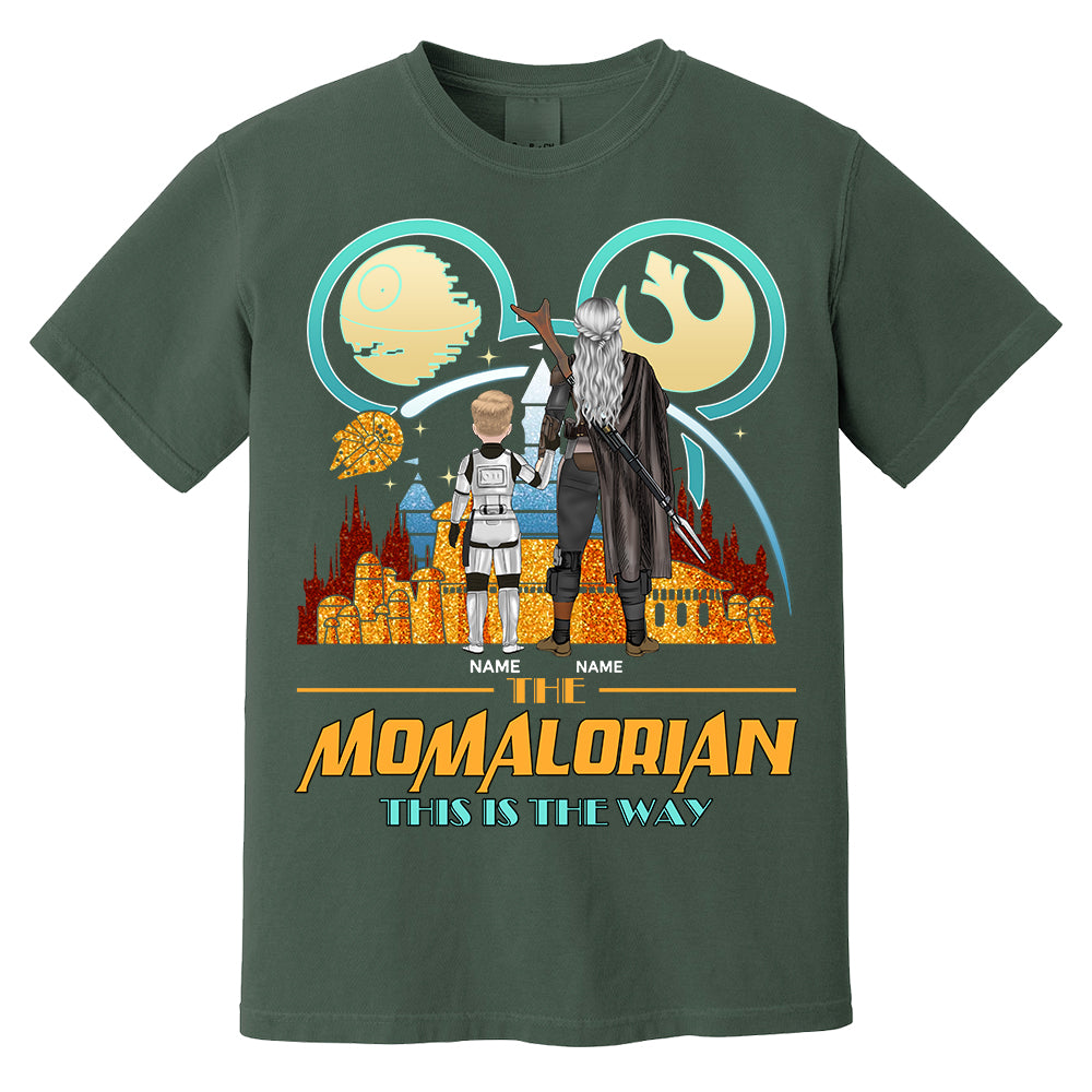 The Momalorian This Is The Way Back View - Personalized Shirt For Mom