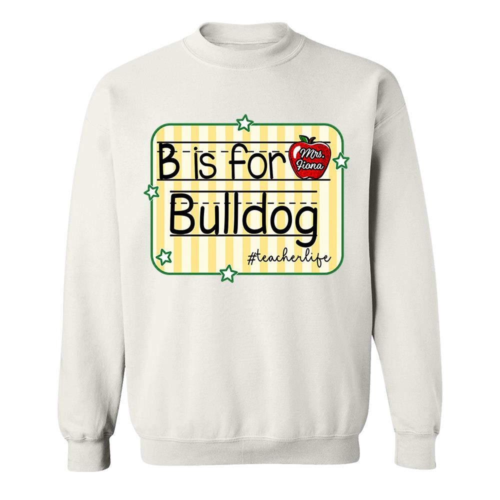 Personalized Retro Stripe School Mascot Custom Apple Name Teacher T-Shirt, Custom Gifts For Teacher Vr2 Nh00