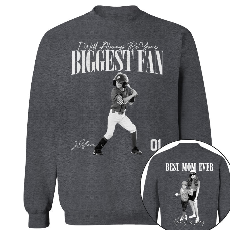 Best Mom Ever – I’ll Always Be Your Biggest Fan - Mother’s Day Washed Tee, Retro Bootleg Shirt for Baseball Moms Na02 Nh00