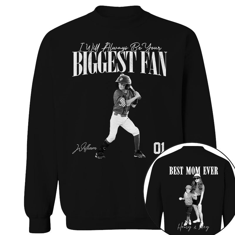 Best Mom Ever – I’ll Always Be Your Biggest Fan - Mother’s Day Washed Tee, Retro Bootleg Shirt for Baseball Moms Na02 Nh00