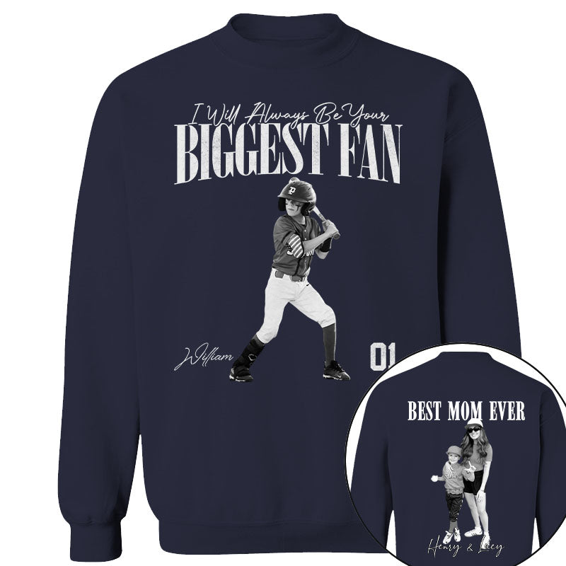 Best Mom Ever – I’ll Always Be Your Biggest Fan - Mother’s Day Washed Tee, Retro Bootleg Shirt for Baseball Moms Na02 Nh00