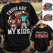 Those Are My Kids Personalized Football And Cheer Mom Grandma  Shirt Gift For Sport Family T1807 TH23