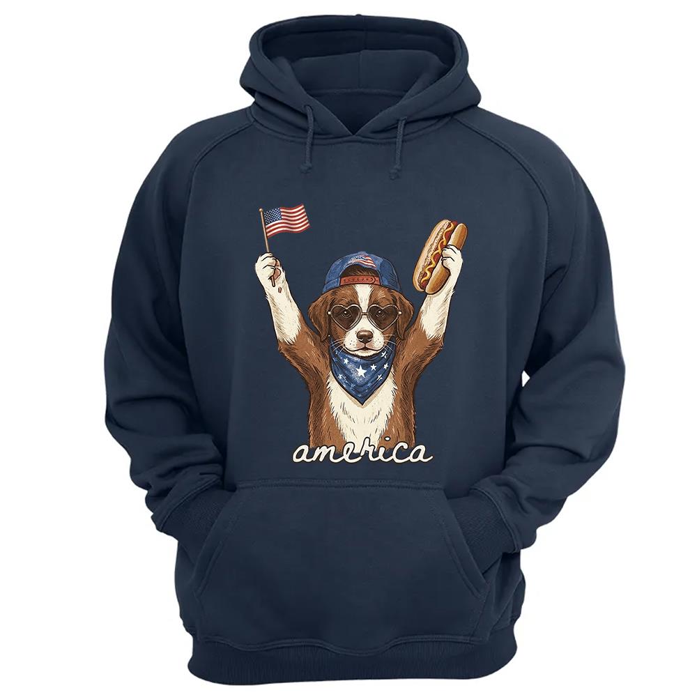 Custom Dog Cat Photo Shirt – Patriotic Pet Lover T-Shirt