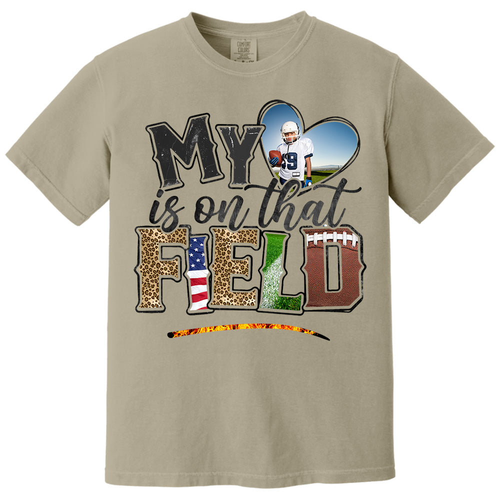 My Love Is on that Field Personalized Shirt For Football Mom Pt99