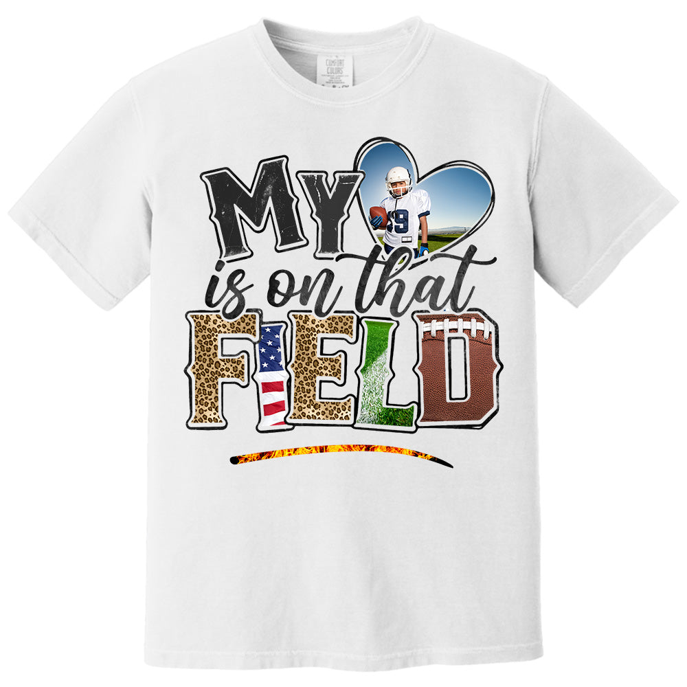 My Love Is on that Field Personalized Shirt For Football Mom Pt99