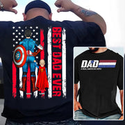 Best Dad Ever, Personalized Shirt Gift For Dad, Father's Day Gift T1807