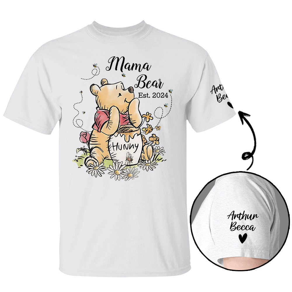 Personalized Mama Bear Shirt, Custom Bear Shirt For Mother's Day, Custom Mom And Kids Names Gift for Mom