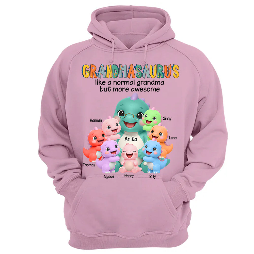 Grandmasaurus And Grandkids, Custom Shirt Gift For Grandma, Gift for Grandma Tshirt Sweatshirt MI209 Li29