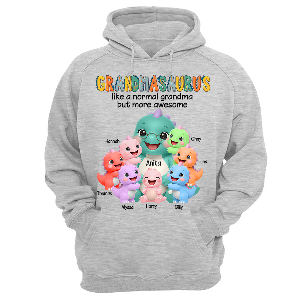 Grandmasaurus And Grandkids, Custom Shirt Gift For Grandma, Gift for Grandma Tshirt Sweatshirt MI209 Li29