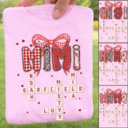 Personalized Mama Gigi Nana Crossword Valentine Shirt