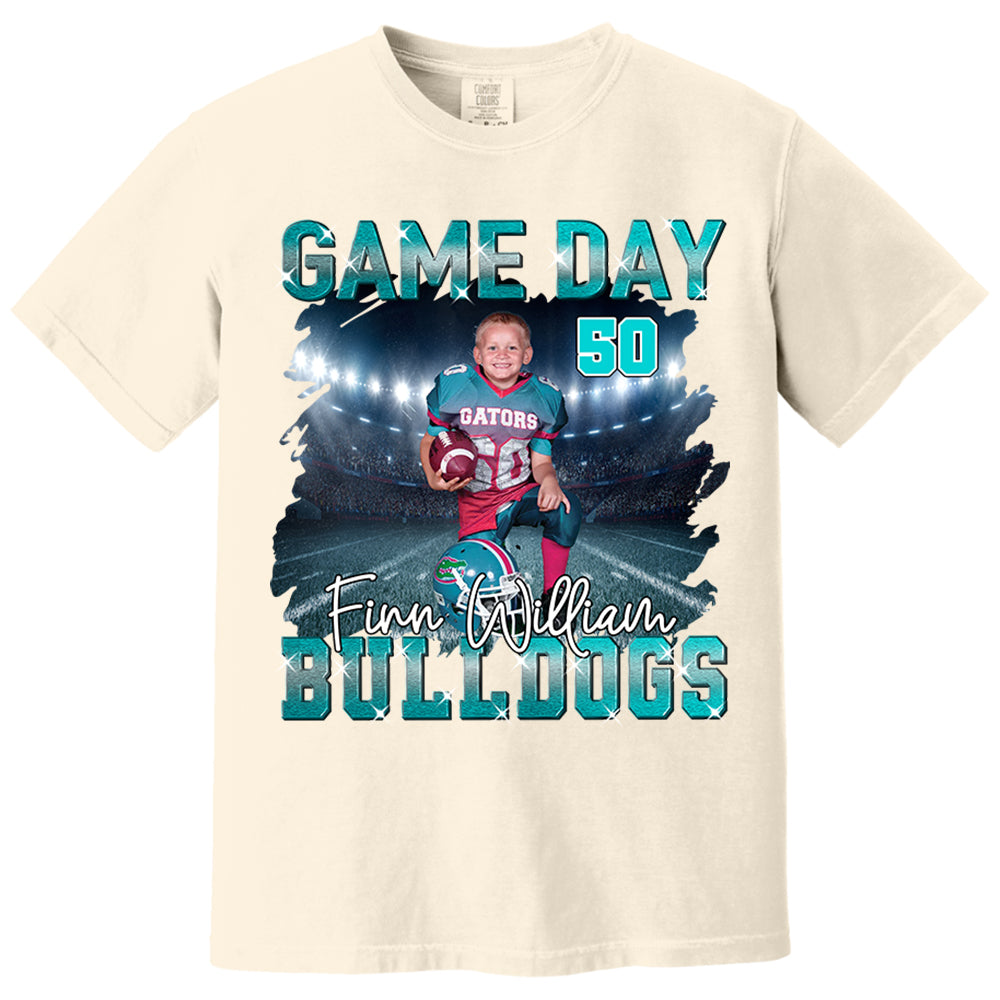 Custom Photo Football Game Day Personalized Shirt Custom Team Name Nh00