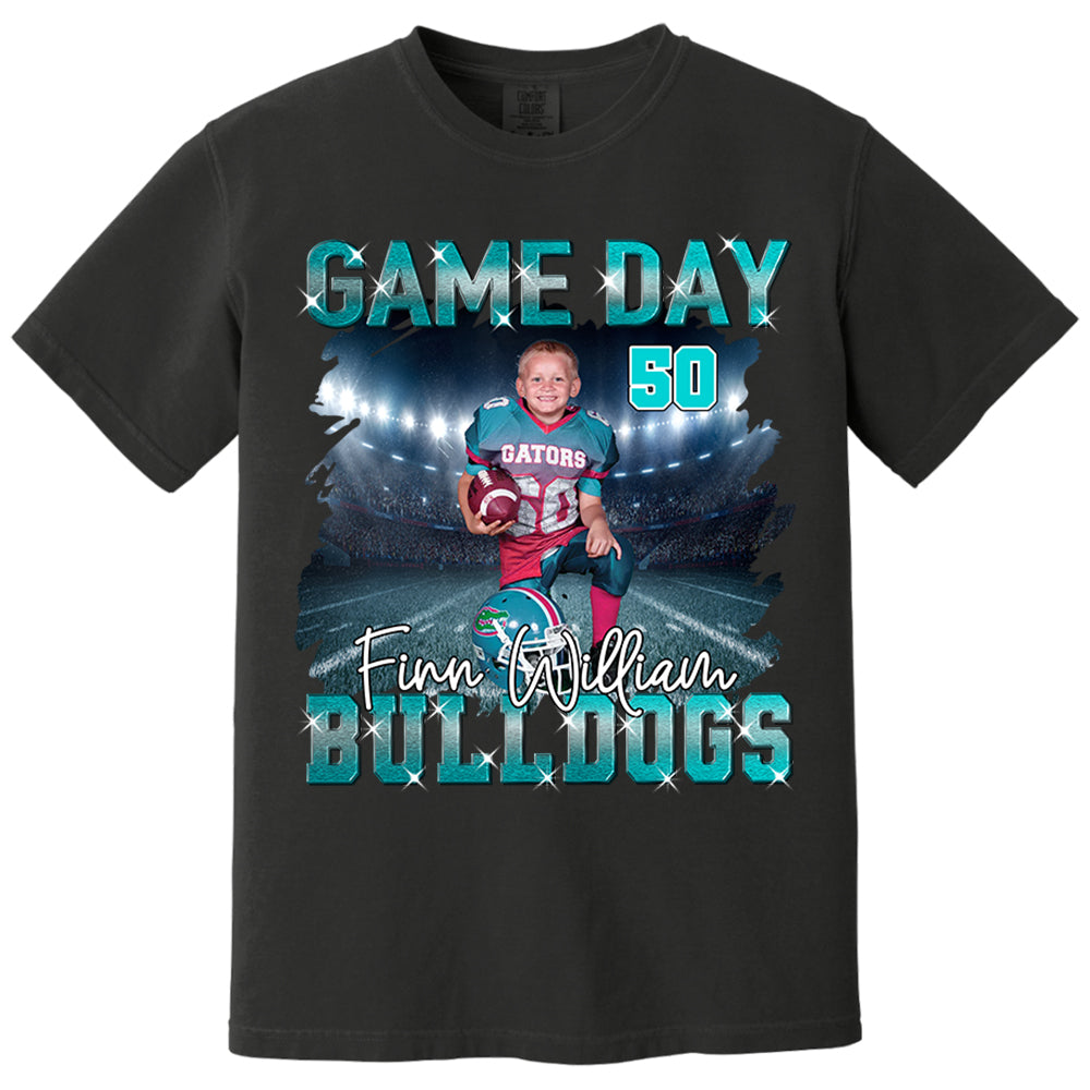 Custom Photo Football Game Day Personalized Shirt Custom Team Name Nh00
