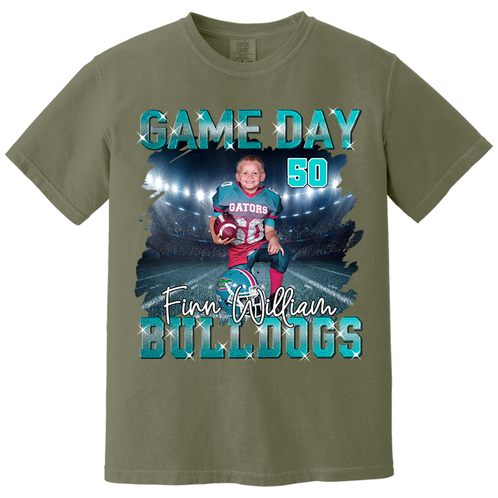 Custom Photo Football Game Day Personalized Shirt Custom Team Name Nh00