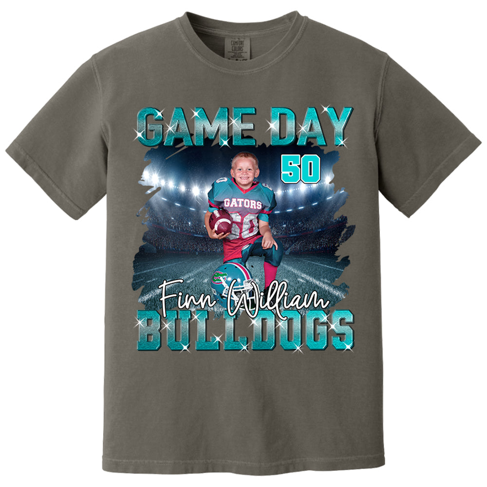 Custom Photo Football Game Day Personalized Shirt Custom Team Name Nh00