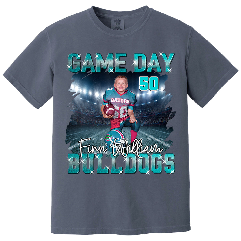 Custom Photo Football Game Day Personalized Shirt Custom Team Name Nh00