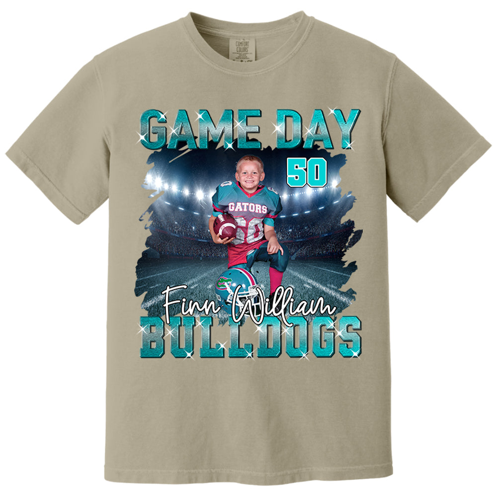 Custom Photo Football Game Day Personalized Shirt Custom Team Name Nh00