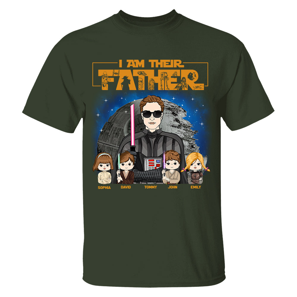 I Am Their Father, Father's Day Gifts 2025, Gift for Dad, Personalized Shirt T1807 Hv01