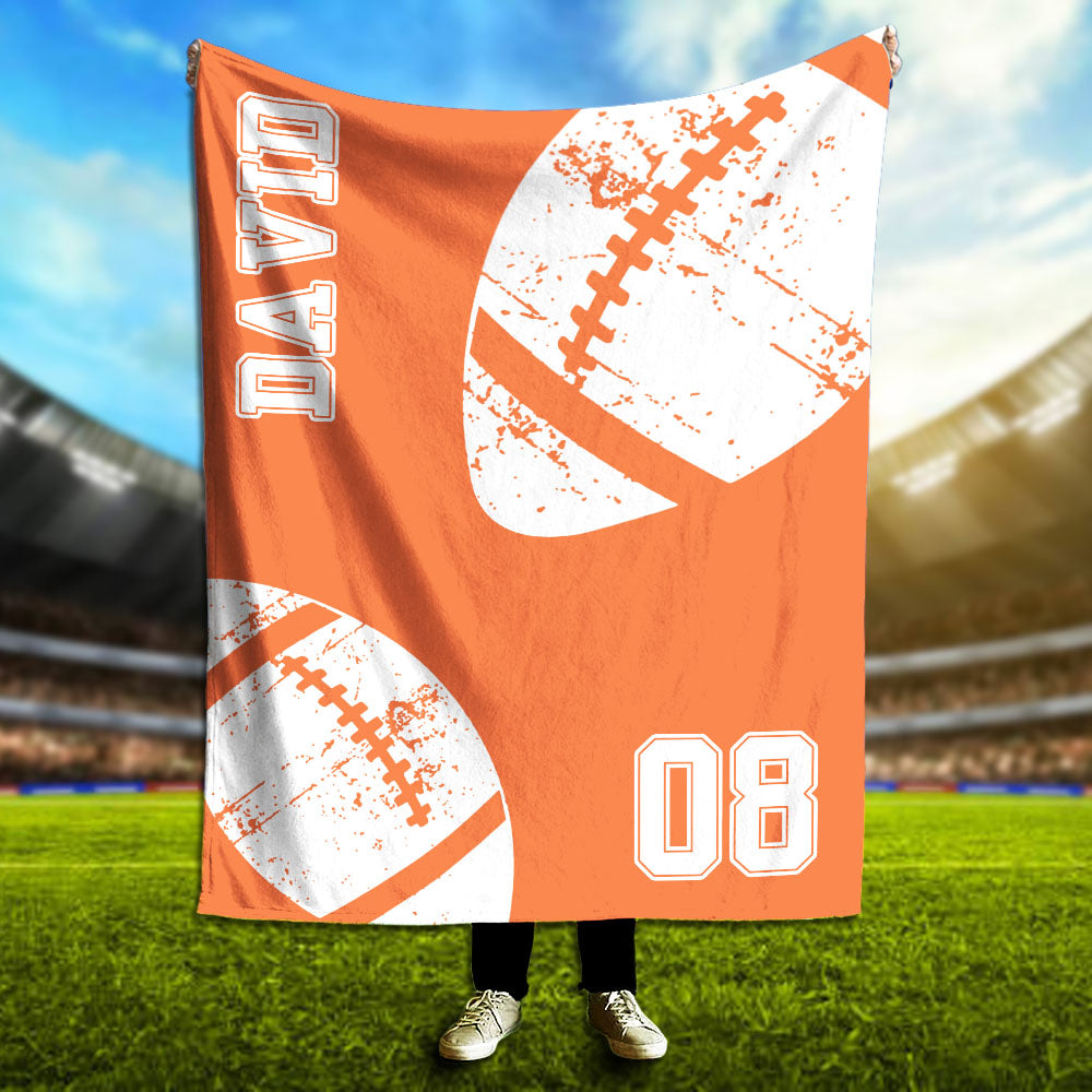 Personalized Sports Team Blanket, Sports Blanket, Team Sport Gift 