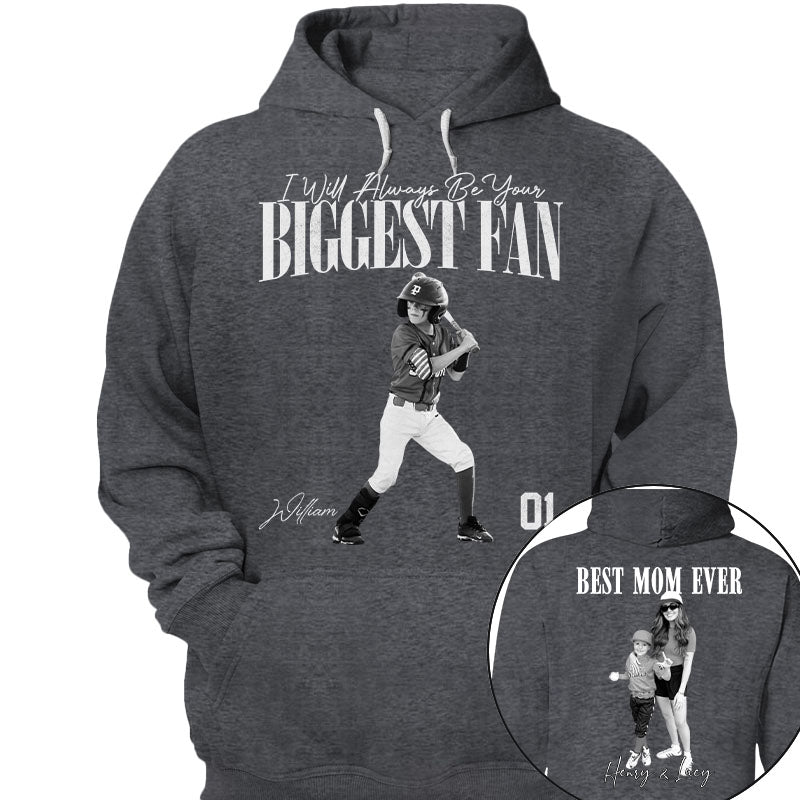 Best Mom Ever – I’ll Always Be Your Biggest Fan - Mother’s Day Washed Tee, Retro Bootleg Shirt for Baseball Moms Na02 Nh00