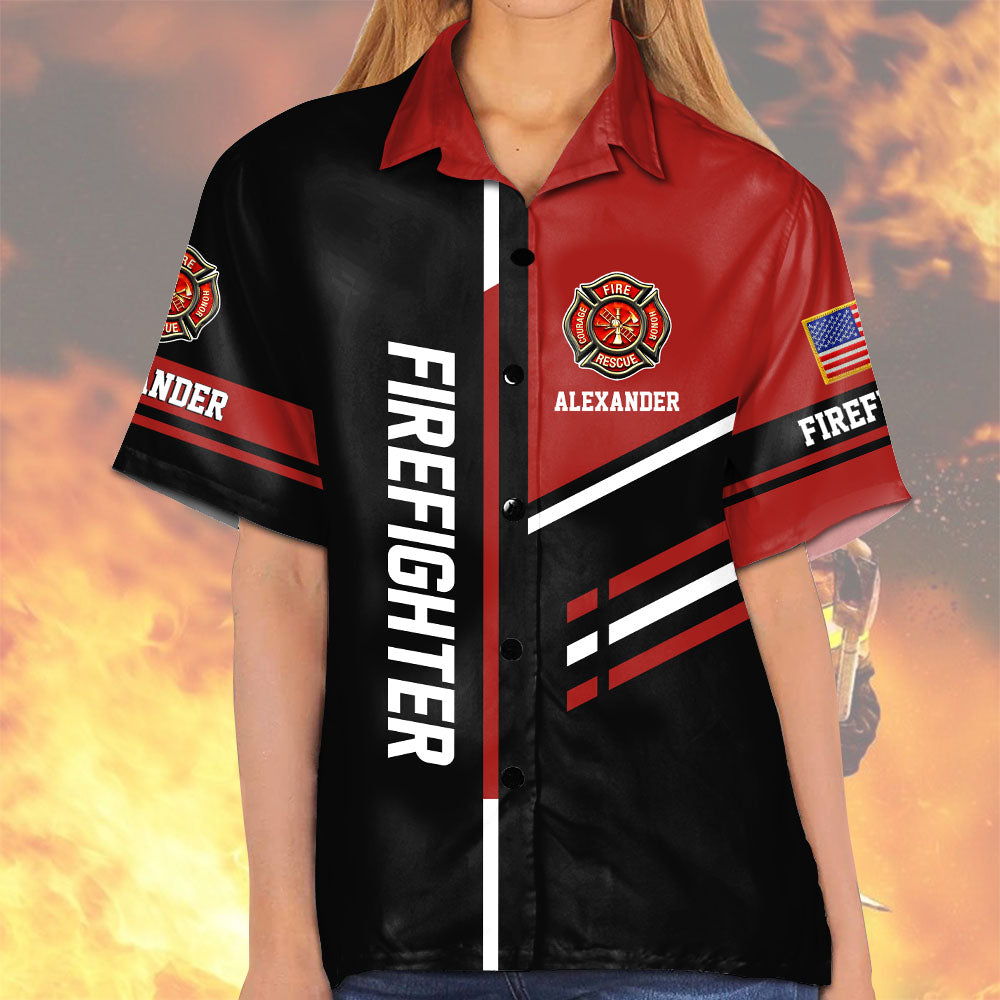 Sons of Fire Pride Duty Honor, Personalized Shirt For Fireman Firefighter T1807 Pt99