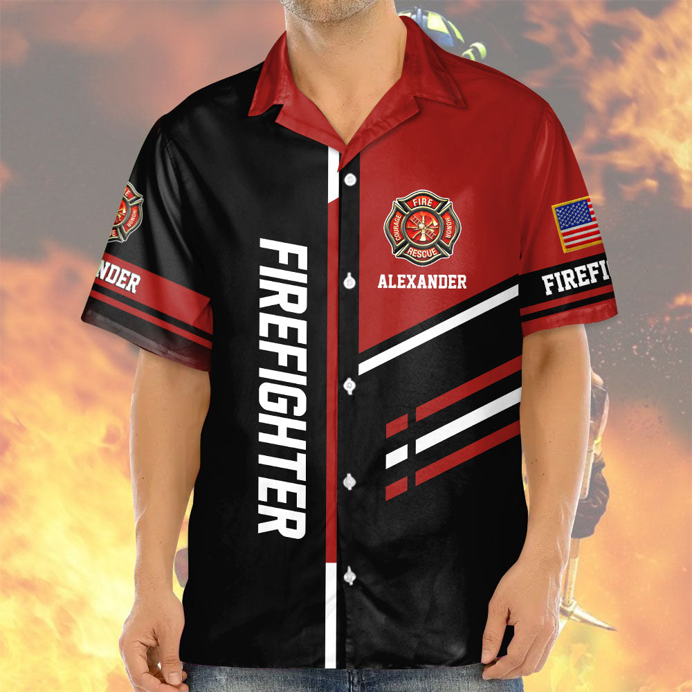 Sons of Fire Pride Duty Honor, Personalized Shirt For Fireman Firefighter T1807 Pt99