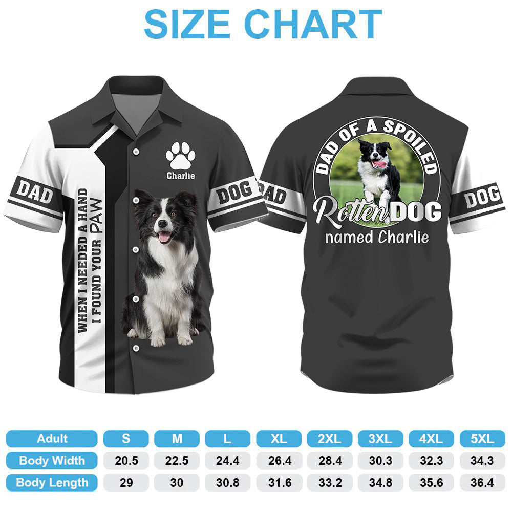 Spoiled Rotten Dog Custom Photo Dog Hawaiian Shirt Gift For Dog Lover T1807