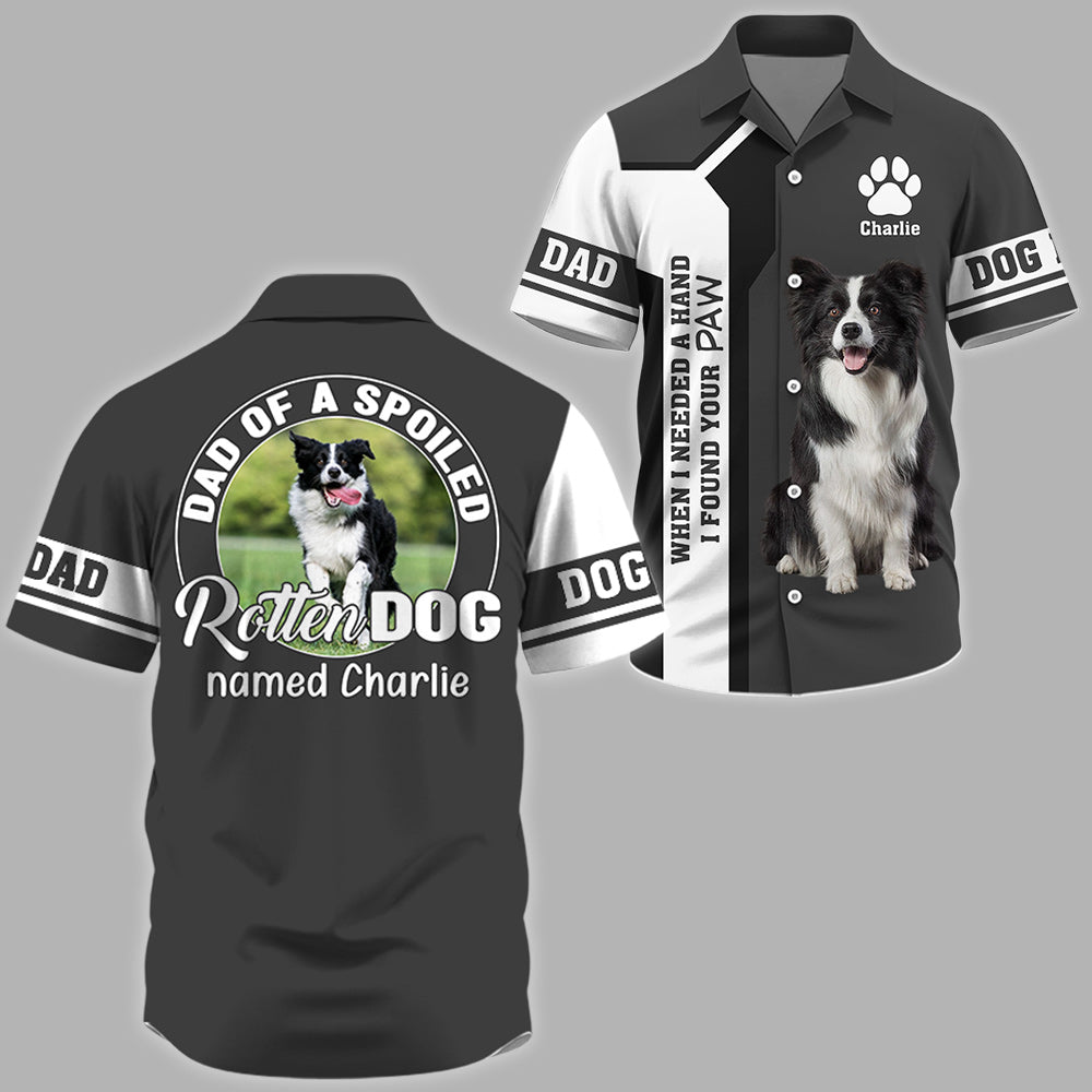 Spoiled Rotten Dog Custom Photo Dog Hawaiian Shirt Gift For Dog Lover T1807