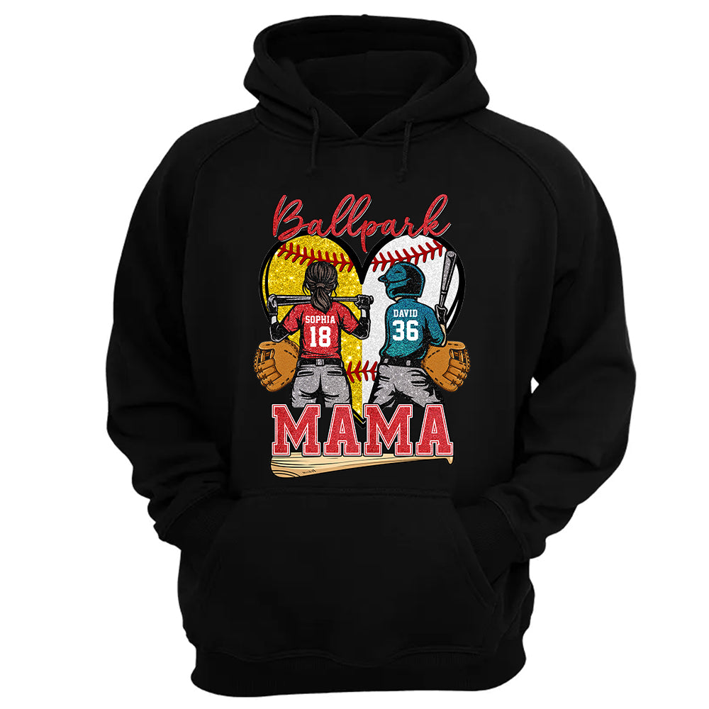Baseball Grandma Mom - Personalized Shirt For Baseball Softball Family Mother's Day NA04 Pt99