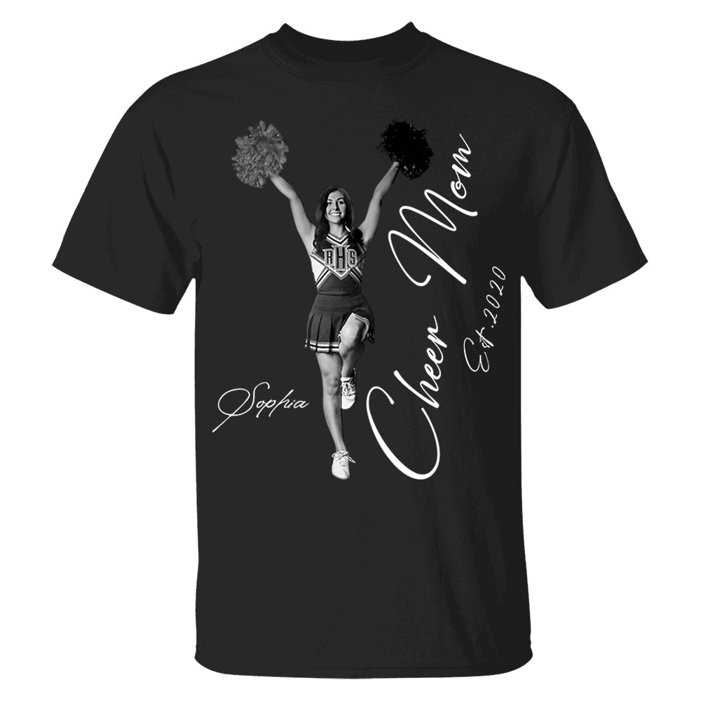 Cheer Mom -I'll Always Be Your Biggest Fan - Washed Tee Retro Bootleg Shirt For Cheerleading Vr2 Na02 Li29