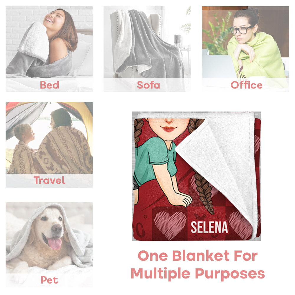 Couple I Love You More The End I Win - Personalized Fleece Blanket, Sherpa Blanket Pa00