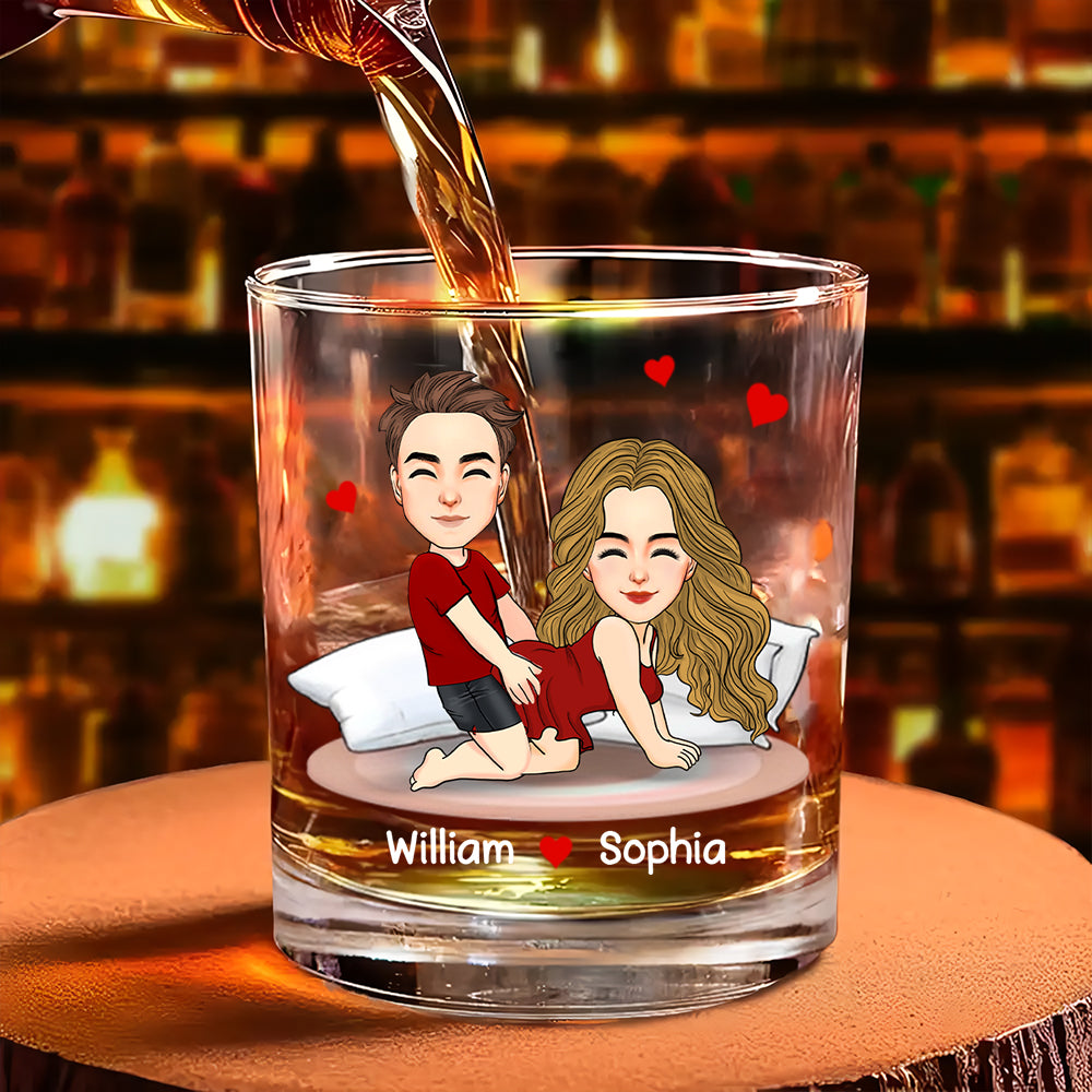You Are My Favorite Thing To Do - Personalized Whiskey Glass For Couple