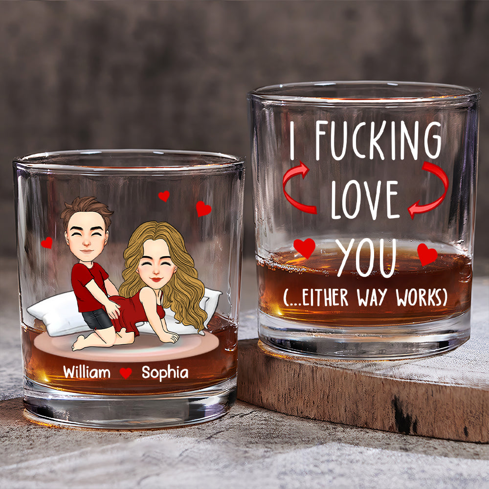 You Are My Favorite Thing To Do - Personalized Whiskey Glass For Couple