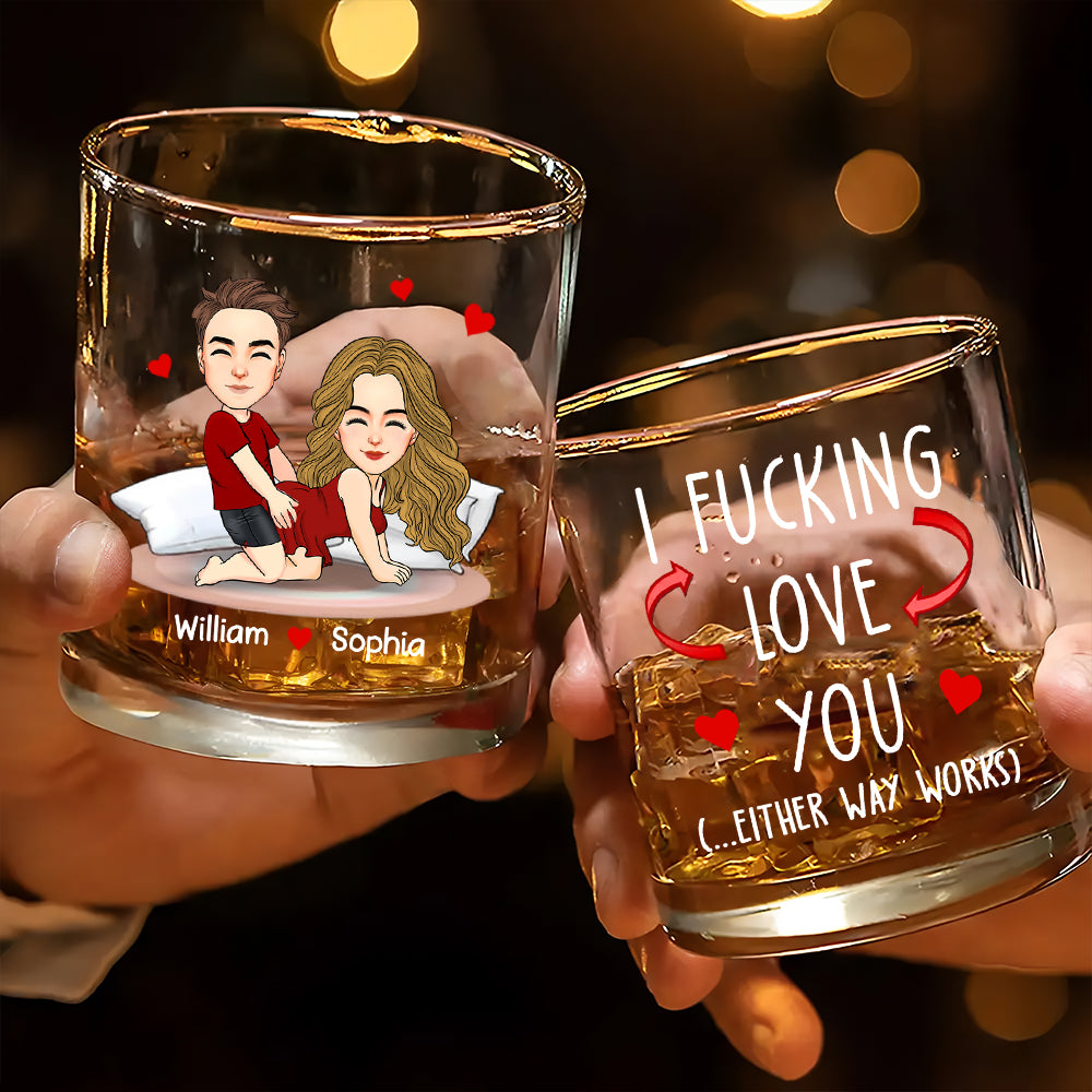 You Are My Favorite Thing To Do - Personalized Whiskey Glass For Couple