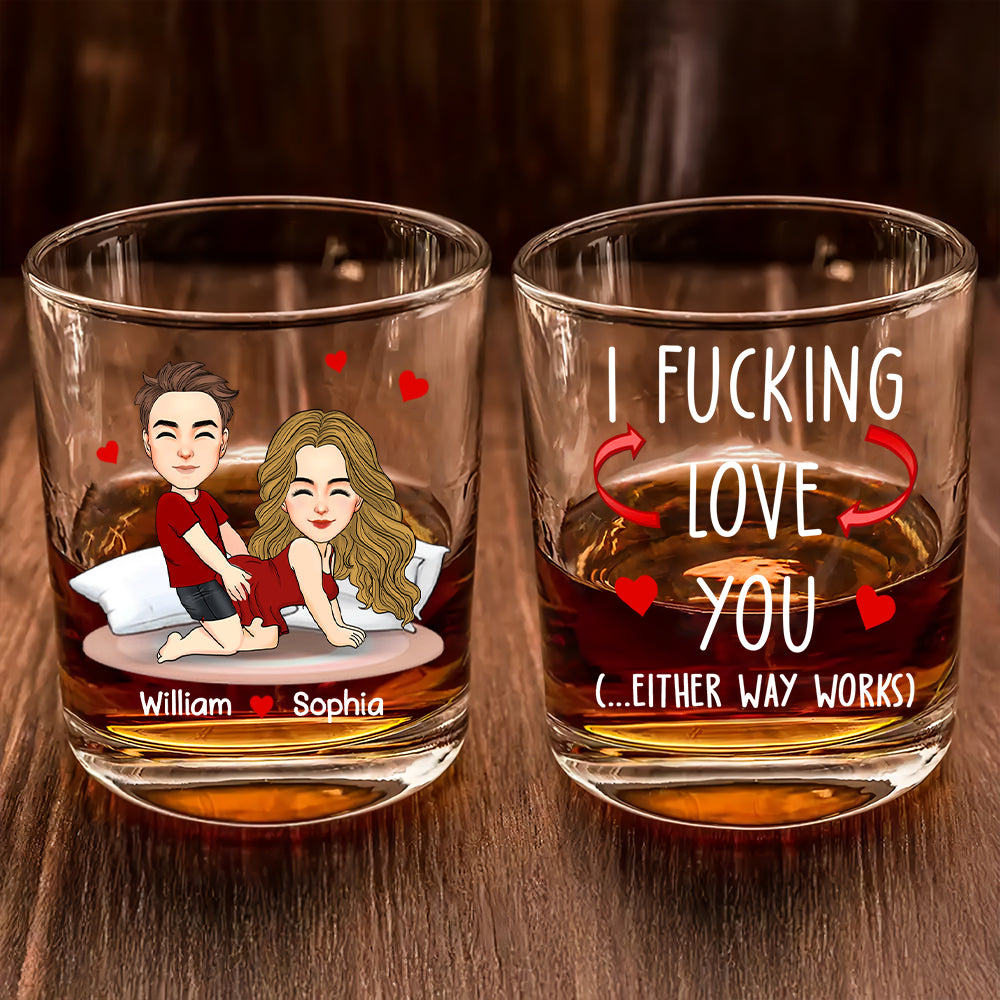 You Are My Favorite Thing To Do - Personalized Whiskey Glass For Couple