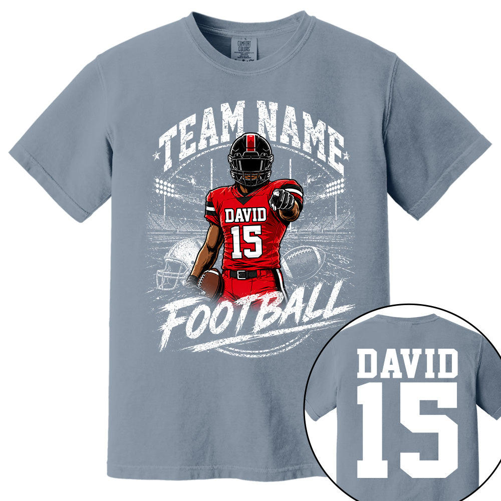 Personalized American Football Team Shirt - Football GameDay Custom Shirt Na02 VH01