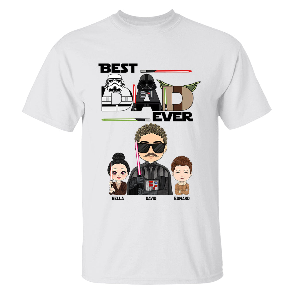 Personalized Best Dad Ever Shirt Gift For Dad - Custom Father's Day Gift vr3