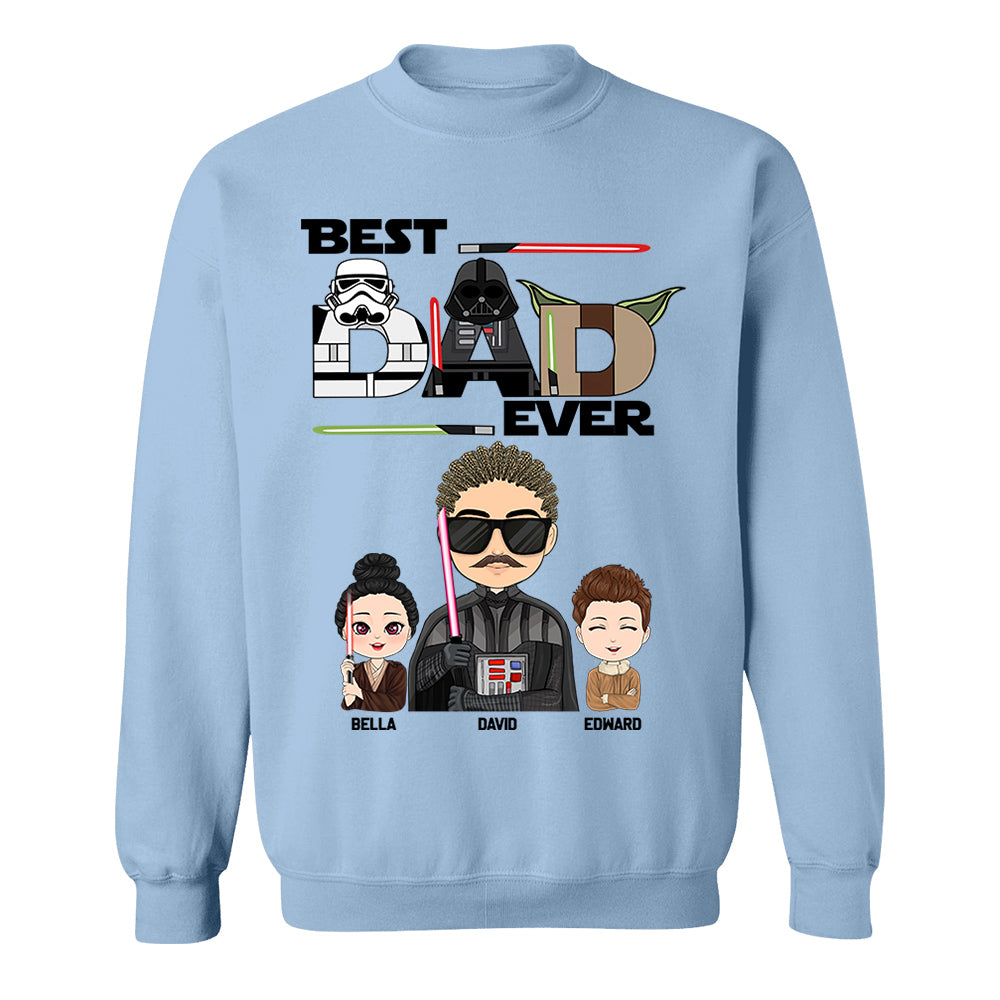 Personalized Best Dad Ever Shirt Gift For Dad - Custom Father's Day Gift vr3