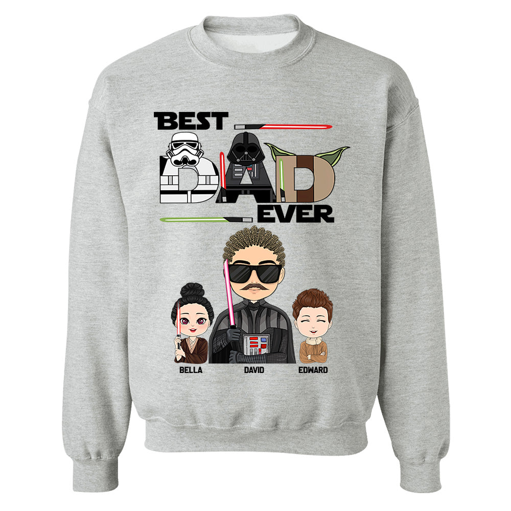 Personalized Best Dad Ever Shirt Gift For Dad - Custom Father's Day Gift vr3