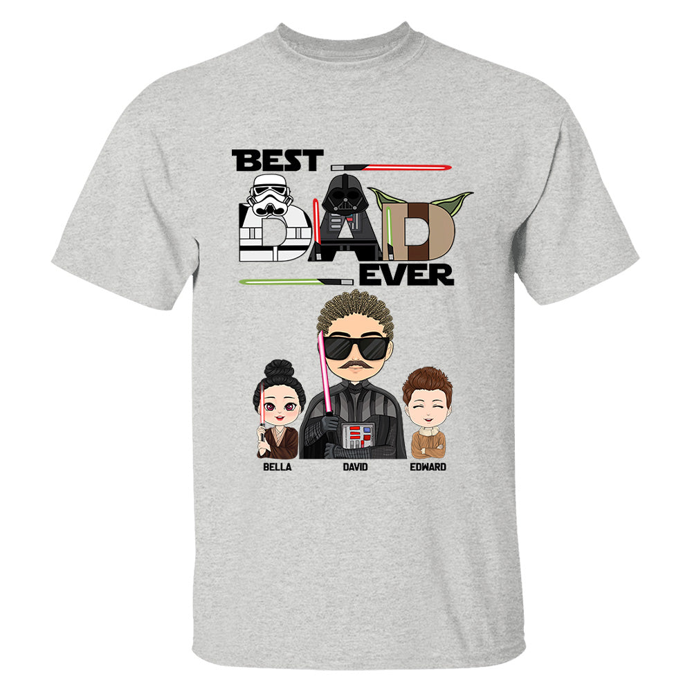 Personalized Best Dad Ever Shirt Gift For Dad - Custom Father's Day Gift vr3