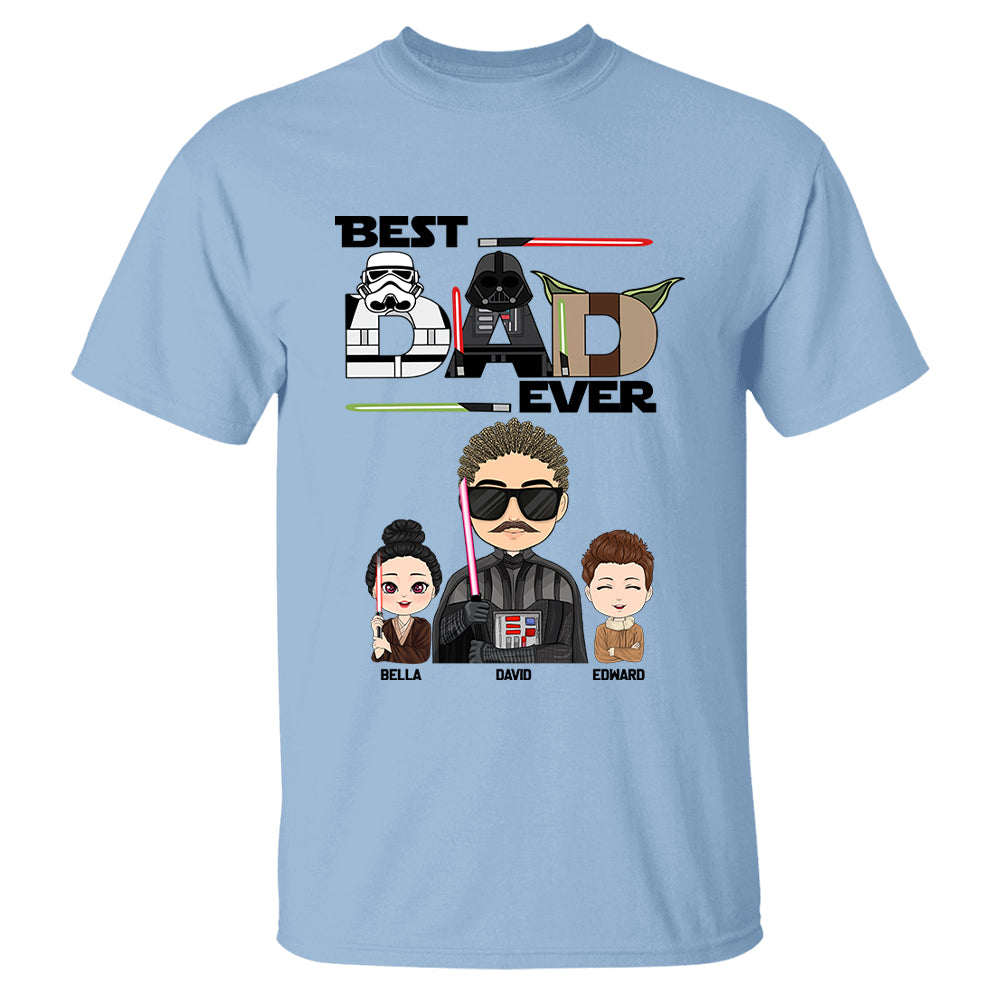 Personalized Best Dad Ever Shirt Gift For Dad - Custom Father's Day Gift vr3