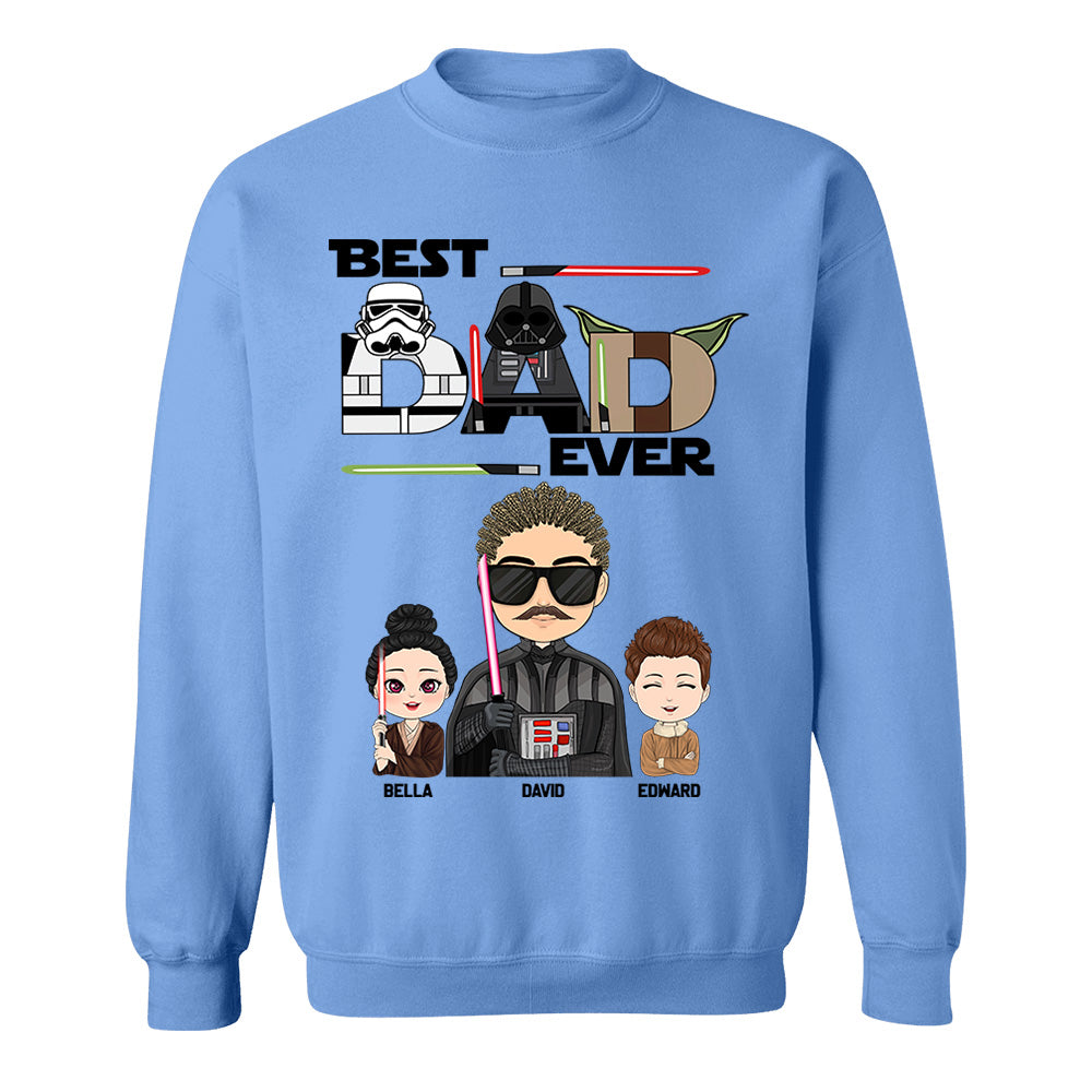 Personalized Best Dad Ever Shirt Gift For Dad - Custom Father's Day Gift vr3