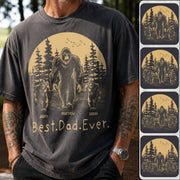 Personalized Dadsquatch T-Shirt Father Day Gifts for Dad Funny Papa Tshirt Cool Daddy Bigfoot Tee